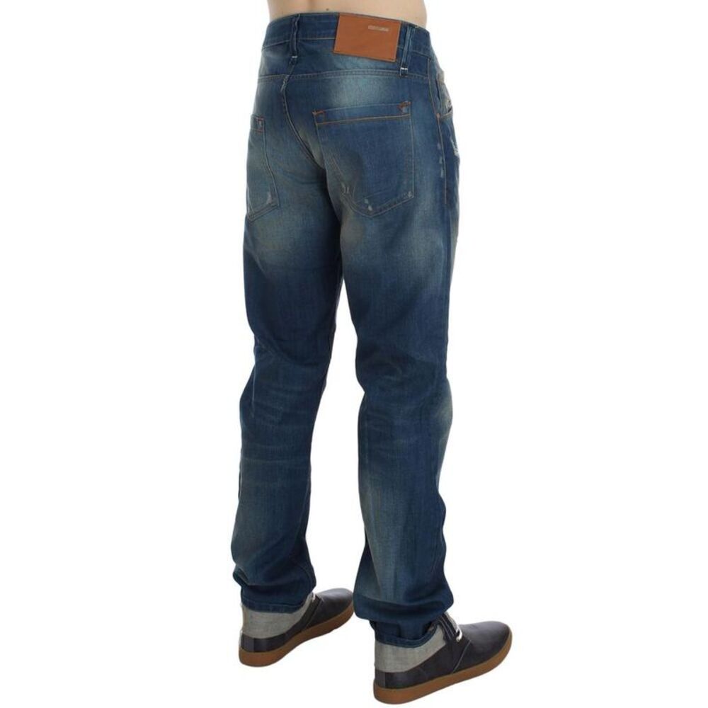 Acht Straight Leg Jeans Men Blue Bottoms